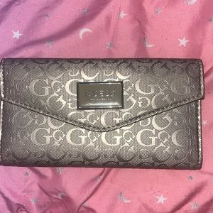 Guess Beige Metallic Wallet